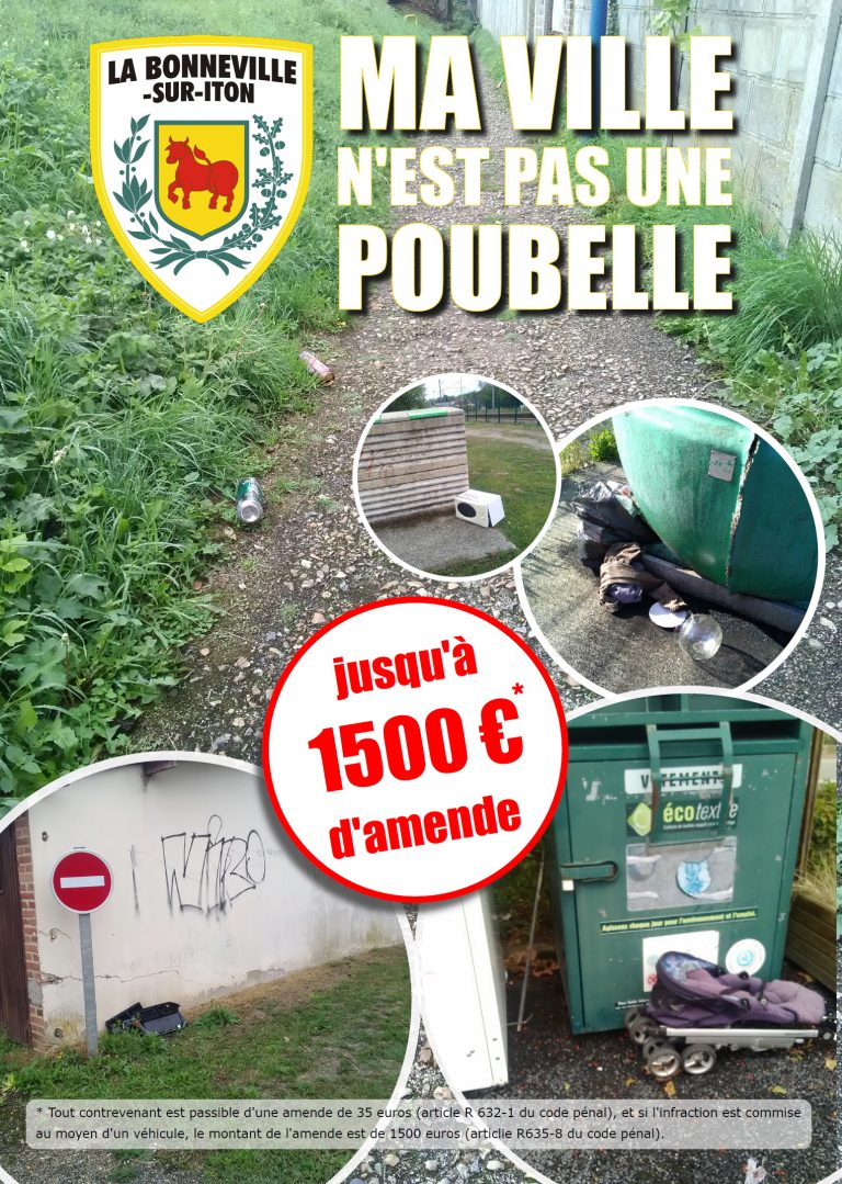 STOP INCIVILITÉS | Site de la commune de La Bonneville-sur-Iton